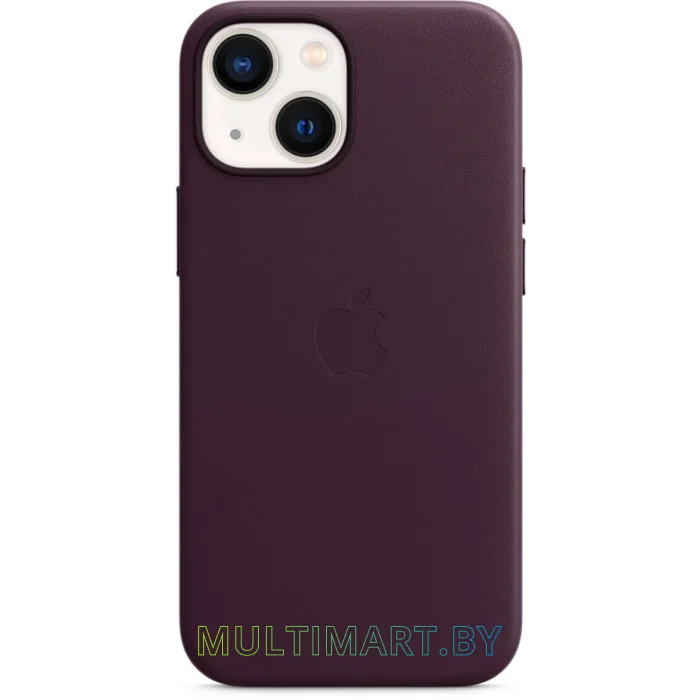 Чехол для телефона Apple MagSafe Leather Case для iPhone 13 mini (темная вишня)